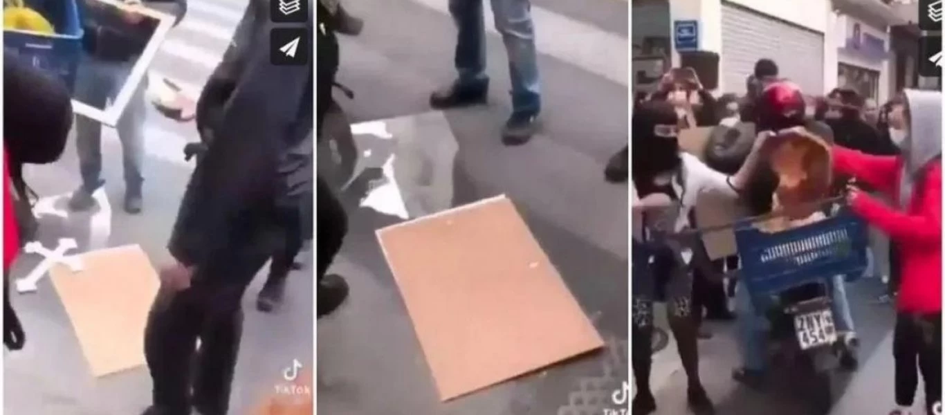 Κατατέθηκε μήνυση για την βεβήλωση της εικόνας της Παναγίας στο κέντρο της Αθήνας